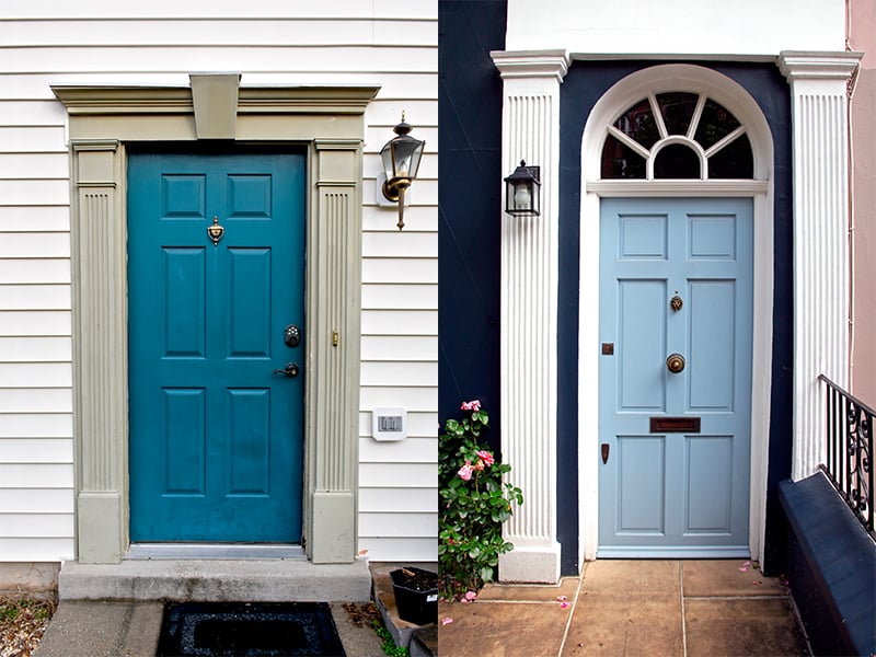 puertas azules